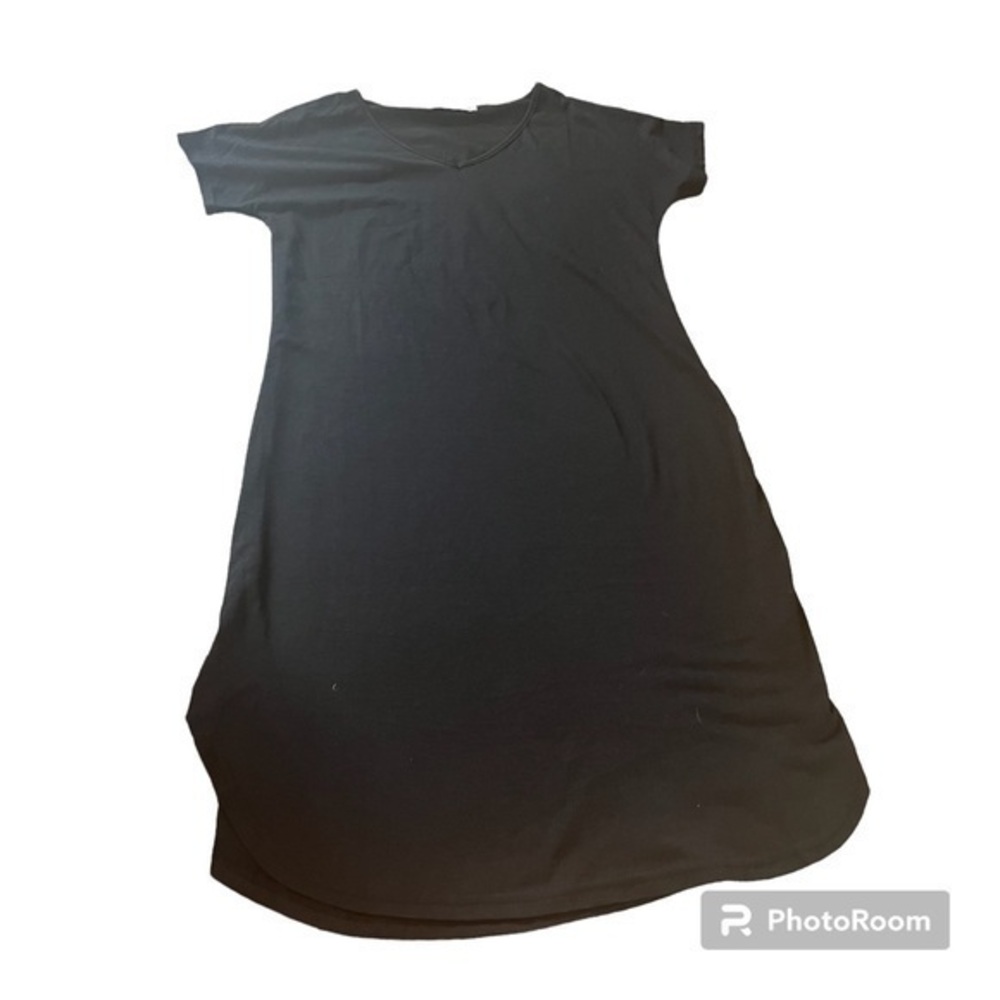 Black Misslook midi tshirt dress